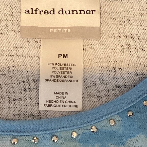 Alfred Dunner Waikiki Hawaii Tropical Top Rhinestone Accents Sz PM #231L - Picture 7 of 8